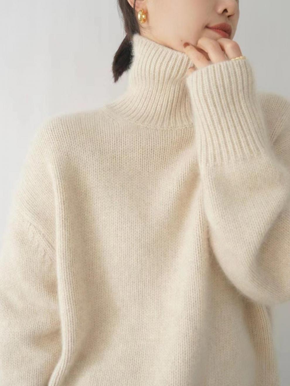 Basilea - Elegante Pullover a Dolcevita Invernale per Donna