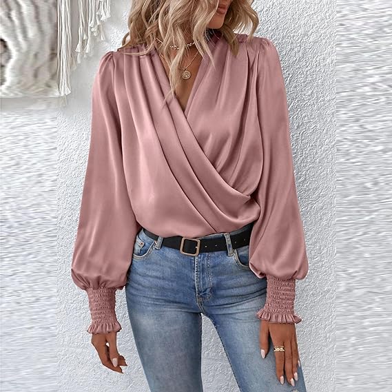 Diana - Elegante Blusa Formale Premium Rosa chiaro