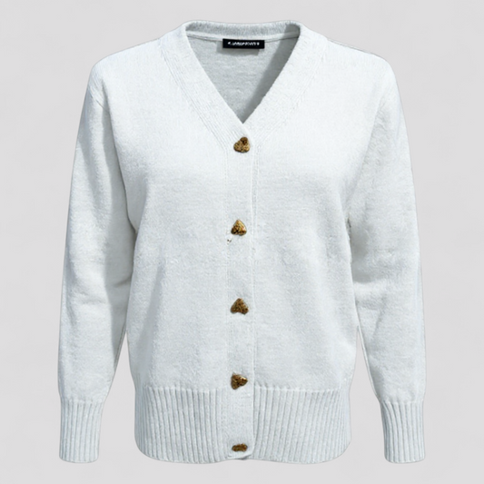 Jolanda – Pullover Donna in Lana Pura con Bottoni