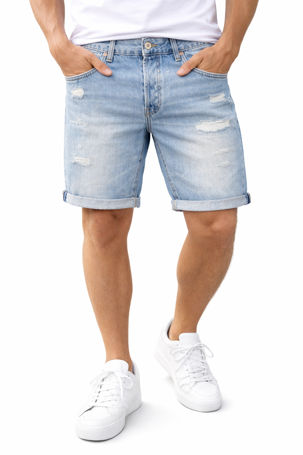 Isidoro - Bermuda Jeans Eco Sostenibile Uomo Contemporaneo