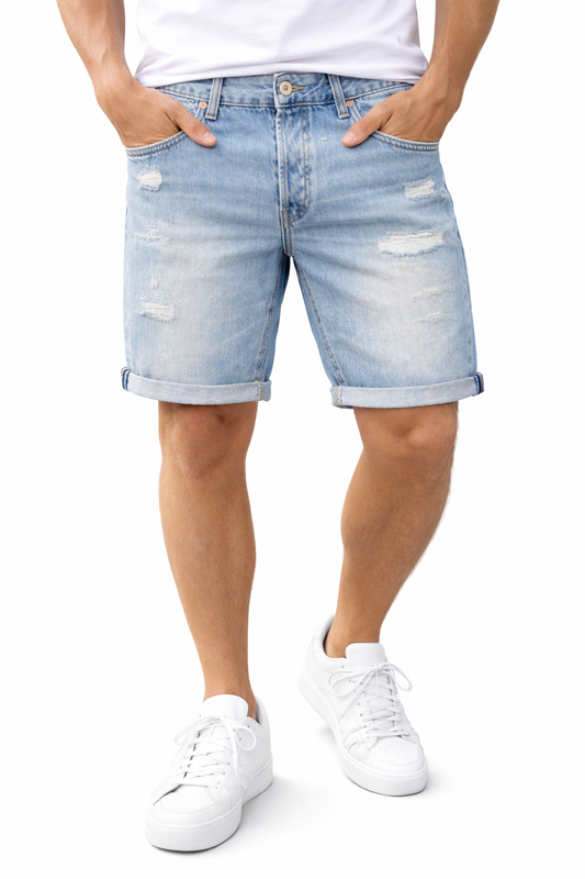Isidoro - Bermuda Jeans Eco Sostenibile Uomo Contemporaneo