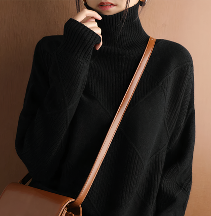Brigida - Maglione dolcevita a maniche lunghe