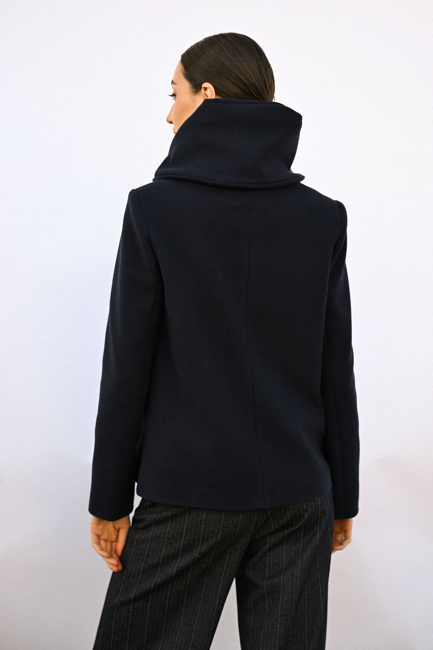 Claudia - Cappotto Corto Doppiopetto Donna Elegante