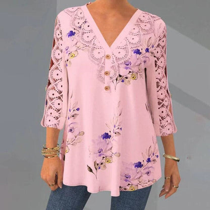 Elettra – Bluse Colorate Artigianali di Alta Qualità per Donna Rose