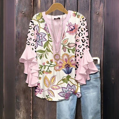 Karola - Blusa Donna Casual Estiva Leggera Elegante