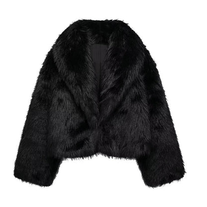Lorelei – Cappotto Corto Nero Morbido E Raffinato