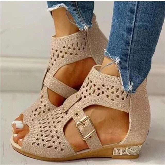 Emilia – Sandali Ortopedici da Donna per Comfort Quotidiano Khaki