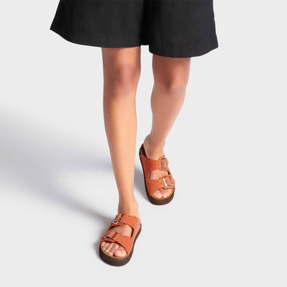 Ofelia - Sandali donna marroni comfort eleganti versatili
