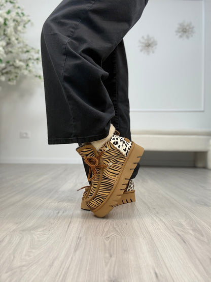 Gioia - Stivaletti da donna animalier Divine Follie