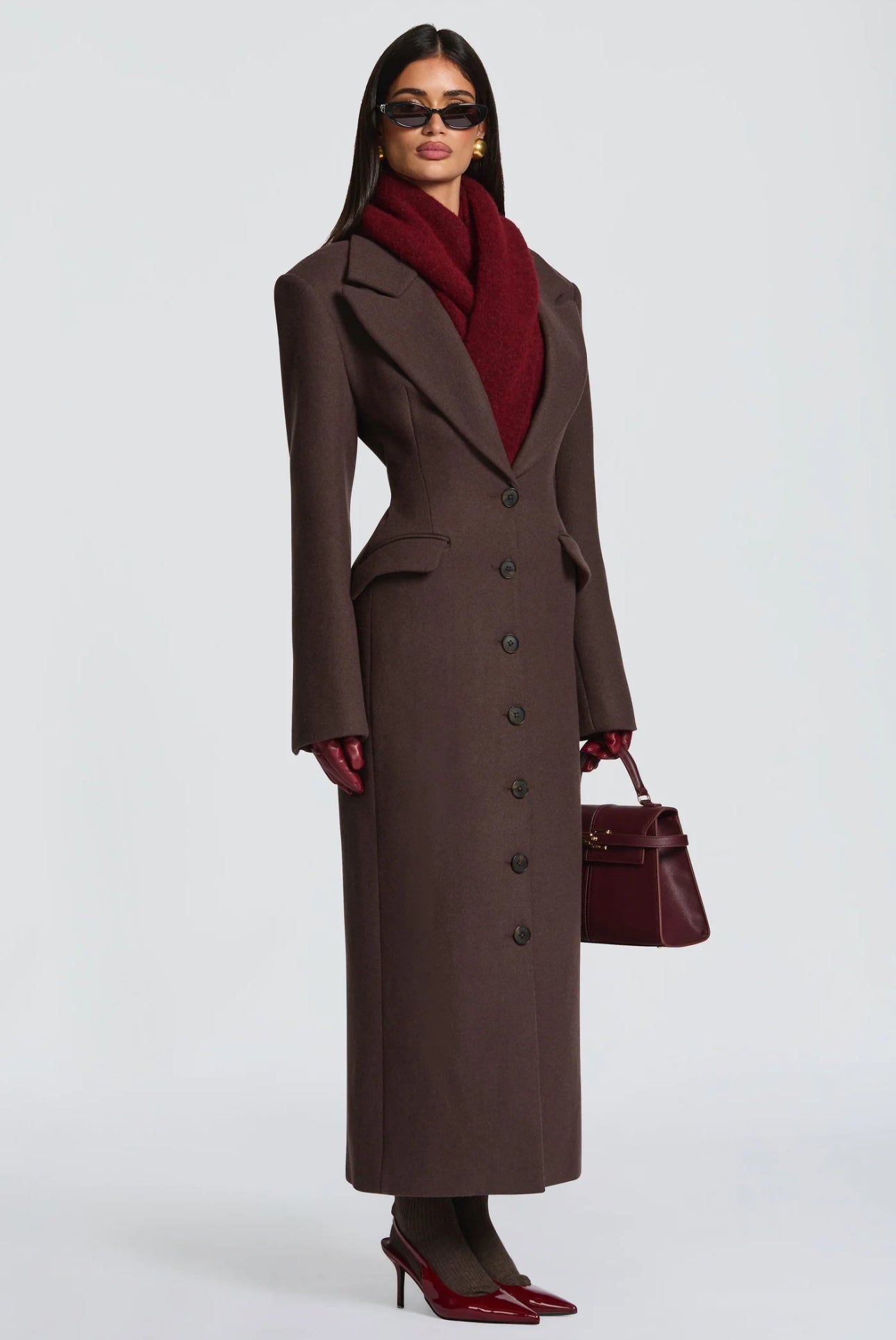 Teclina - Cappotto Lungo Donna Grigio