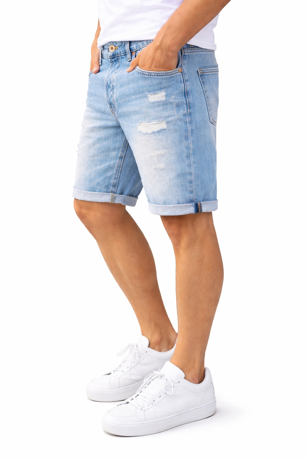 Isidoro - Bermuda Jeans Eco Sostenibile Uomo Contemporaneo