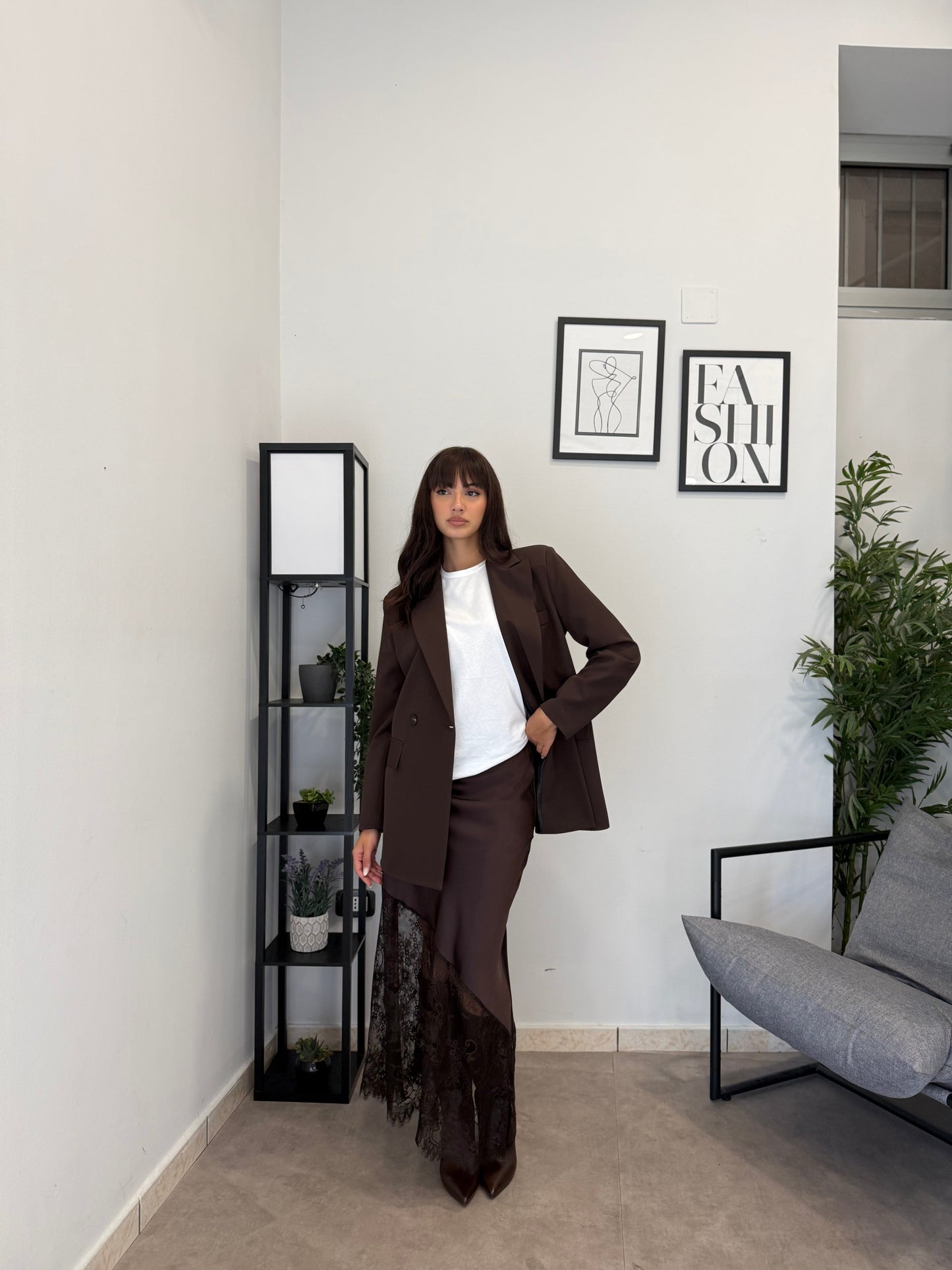 Tesaria - Blazer Straight Over Donna Elegante Moderno