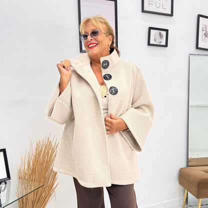 Tesandra - Giacca Donna Elegante con Bottoni Moderna