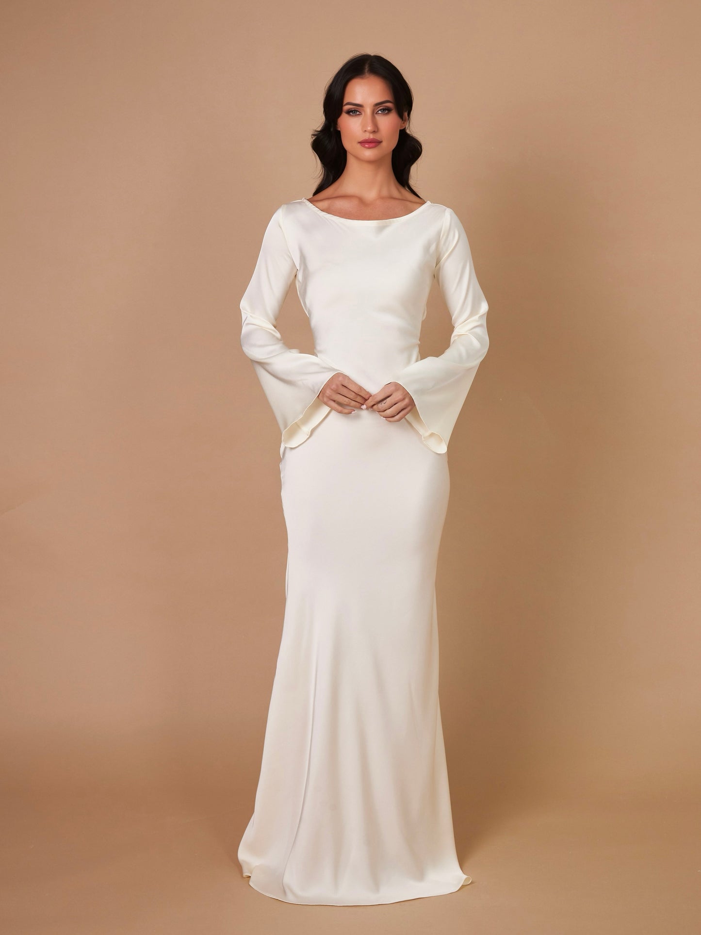 Nicole – Abito Maxi Maniche Lunghe Vivace ed Elegante