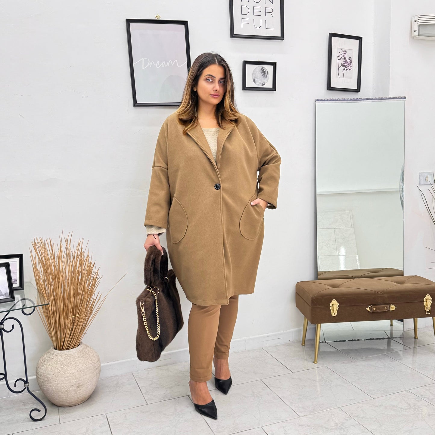 Tesara - Cappotto Dora Elegante Donna Invernale