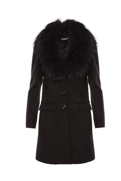 Stefania - Cappotto Slim Elegante con Collo Raffinato