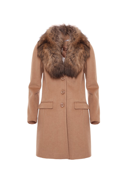 Stefania - Cappotto Slim Elegante con Collo Raffinato