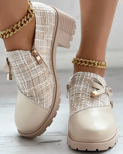 Cristina – Pumps Con Tacco Largo E Punta Aperta Dal Design Moderno