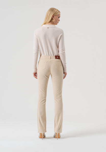 Renatina - Pantaloni bootcut donna effetto push up