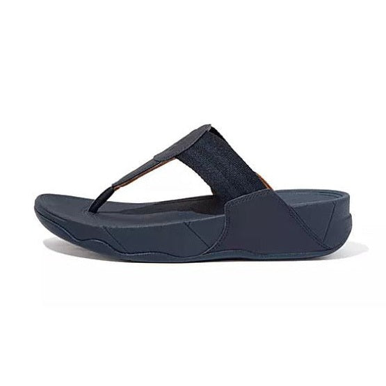 Piera - Sandali donna navy webbing comfort passeggio