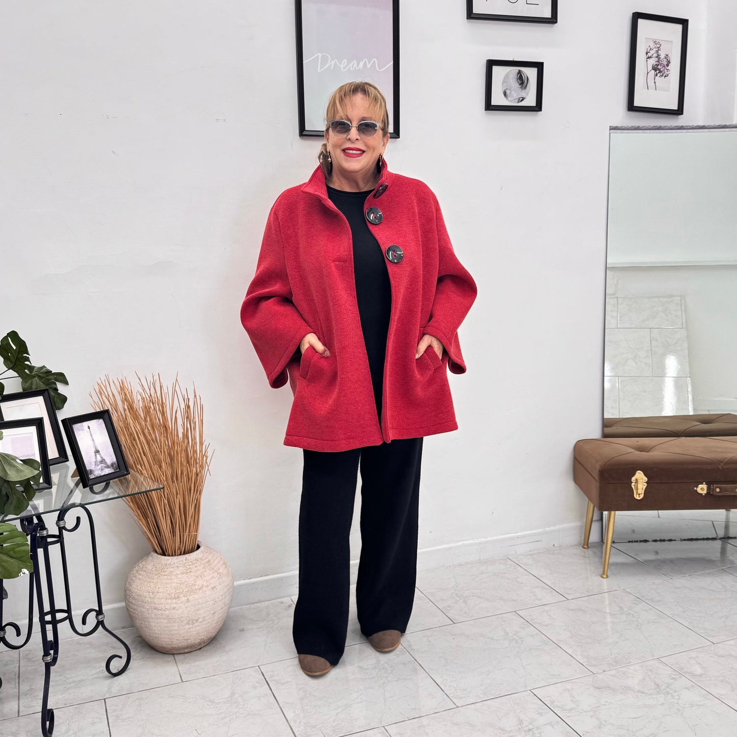 Tesandra - Giacca Donna Elegante con Bottoni Moderna