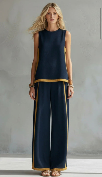 Morena – Coordinato Con Top E Pantaloni Dalla Linea Fluida