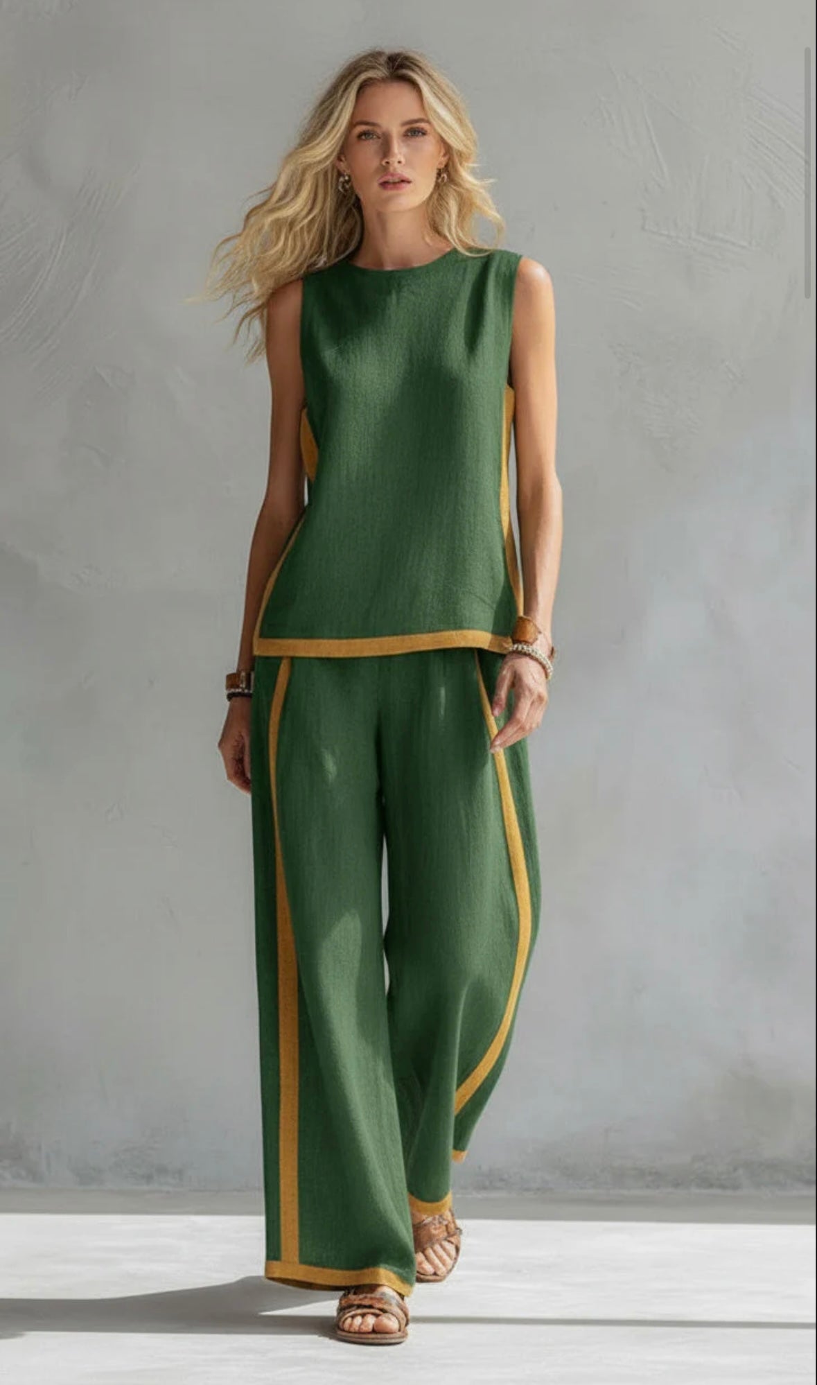 Morena – Coordinato Con Top E Pantaloni Dalla Linea Fluida