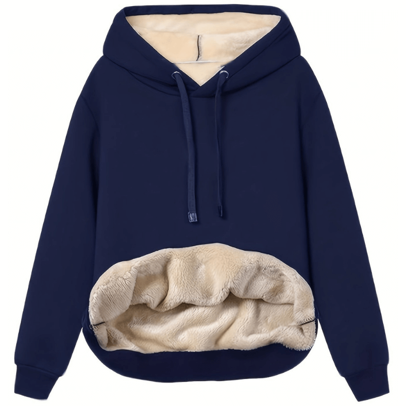 Donatella – Felpa con Cappuccio Reversibile in Microfibra