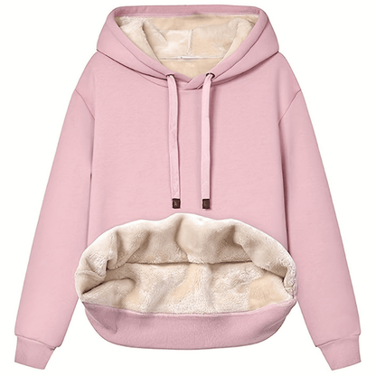 Donatella – Felpa con Cappuccio Reversibile in Microfibra