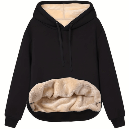 Donatella – Felpa con Cappuccio Reversibile in Microfibra
