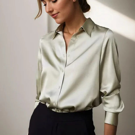 Gaia - Camicia Elegante Da Donna Verde