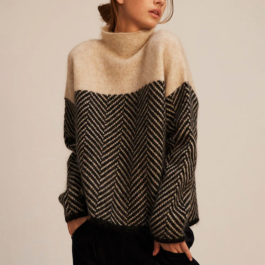 Gaia - Weicher Rollkragenpullover Adriana Marrone Chênemit elegantem 