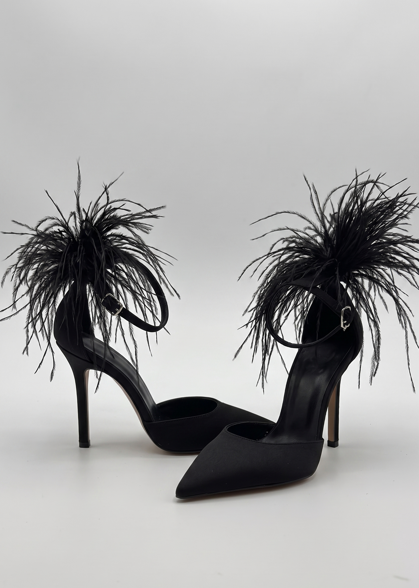 Jana - Décolleté Donna Laccio Caviglia Piume Glamour