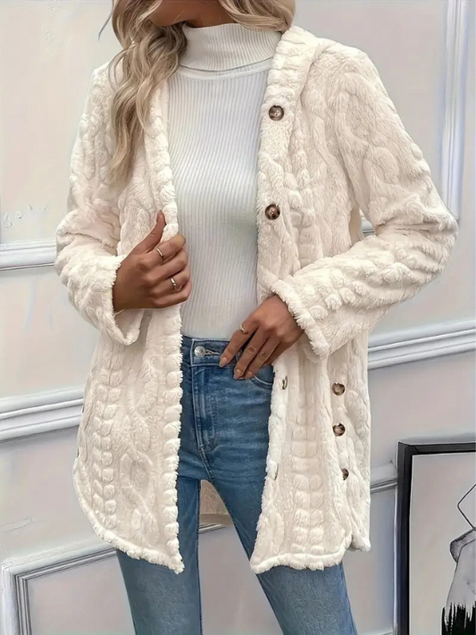 Patrizia - Giacca Donna in Pile con Bottoni Casual e Versatile