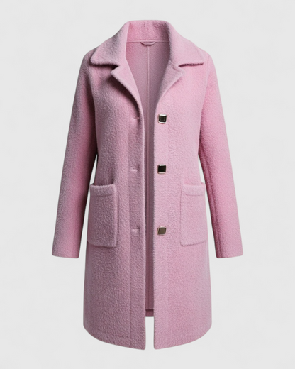 Karina – Cappotto Invernale Donna con Bottoni e Tasche