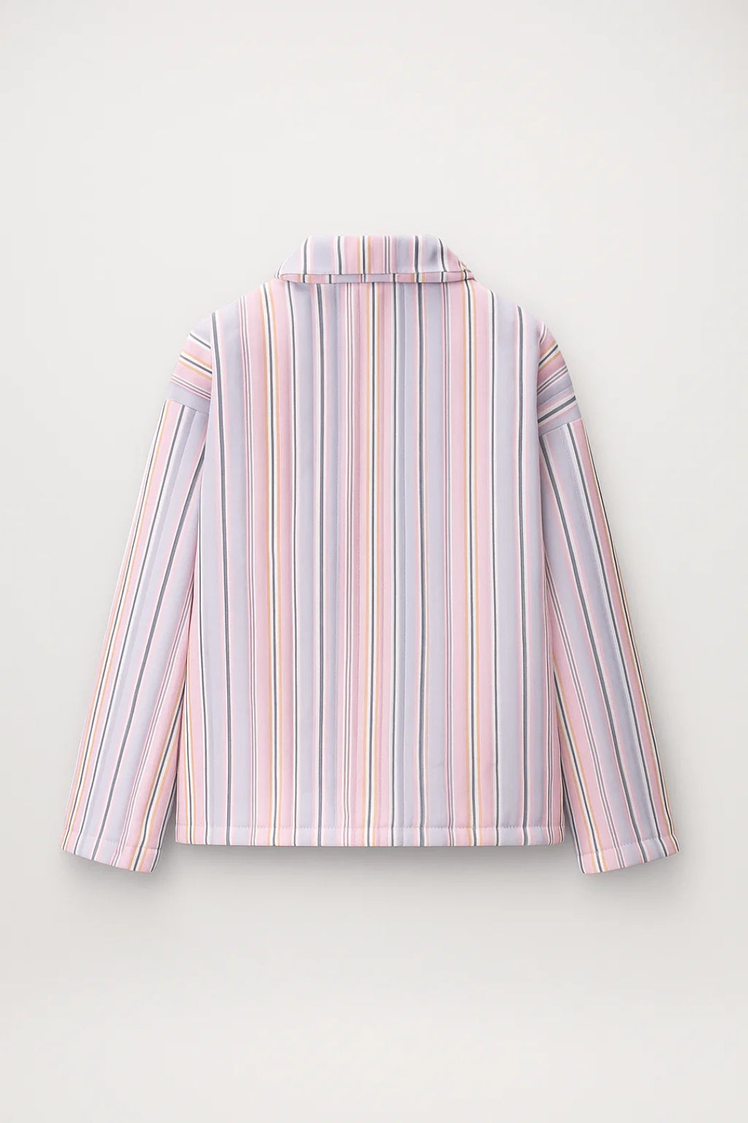 Vittoria - Giacca a righe con zip e tasche frontali dal design moderno