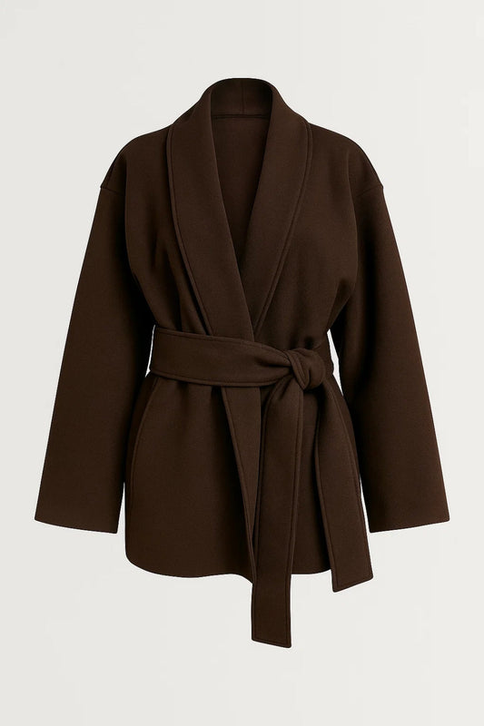 Nilde - Giacca Kimono Donna con Cintura da Annodare