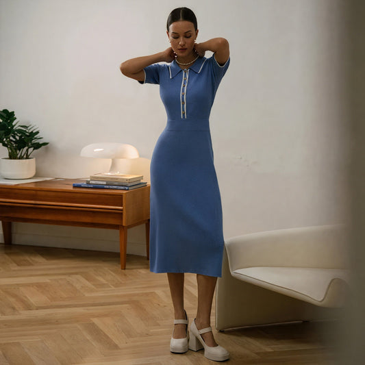 Giada – Abito Midi Stile Retrò con Silhouette Chic 1
