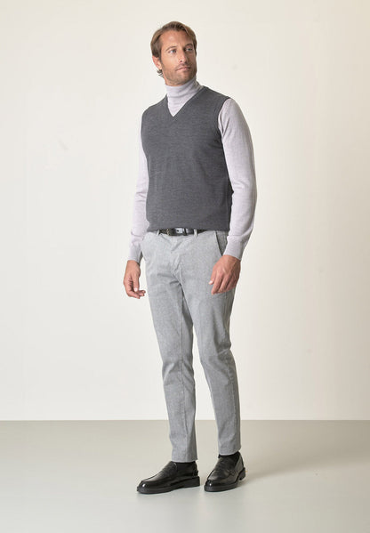 Tommio - Gilet Grigio Scuro Elegante Da Uomo