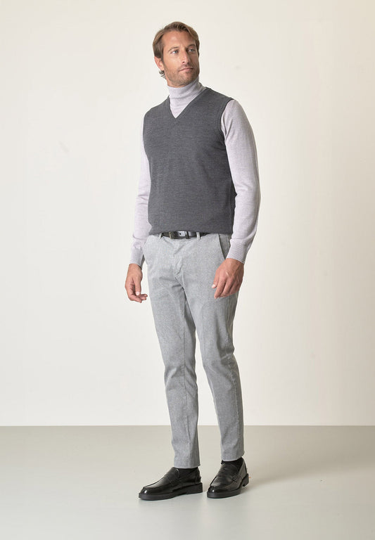 Tommio - Gilet Grigio Scuro Elegante Da Uomo