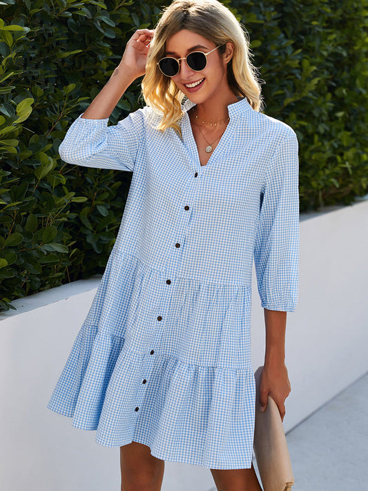 Romina – Abito Estivo Azzurro Fresco e Leggero