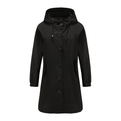 Anabella – Trench Coat Antivento con Cappuccio Donna