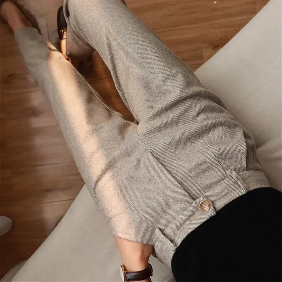 Emanuele – Pantaloni Eleganti A Gamba Stretta Con Vestibilità Su Misura