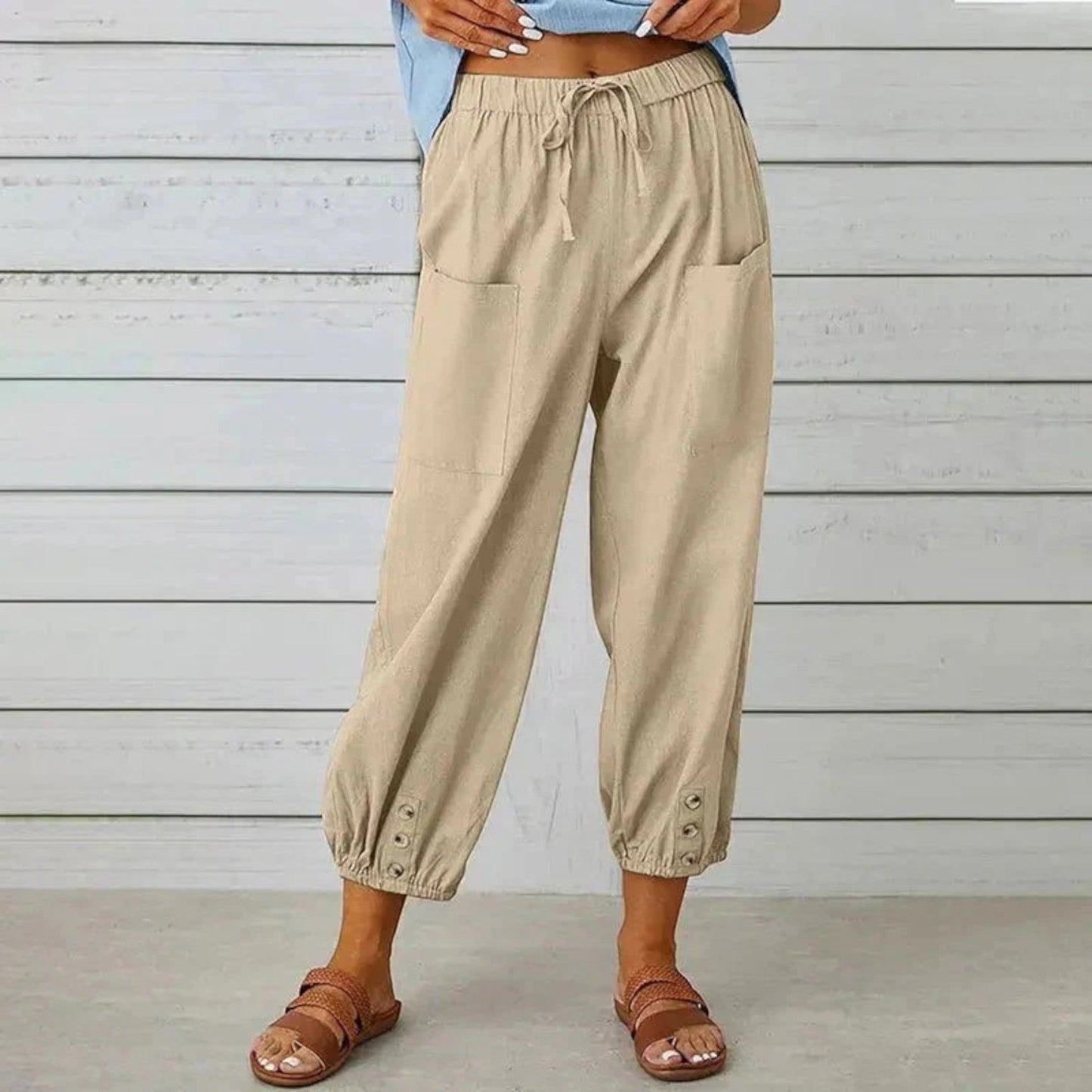 Heloise – Pantaloni Estivi Traspiranti da Donna Cachi
