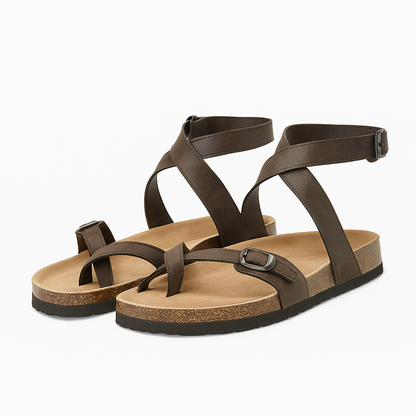 Honorata – Sandali Comodi da Donna in Pelle Elegante Marrone