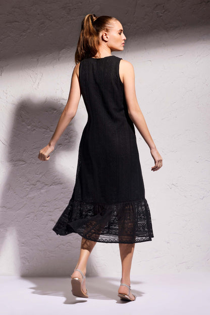 Quinara - Abito Lungo Quinn Donna Pizzo Elegante Romantico