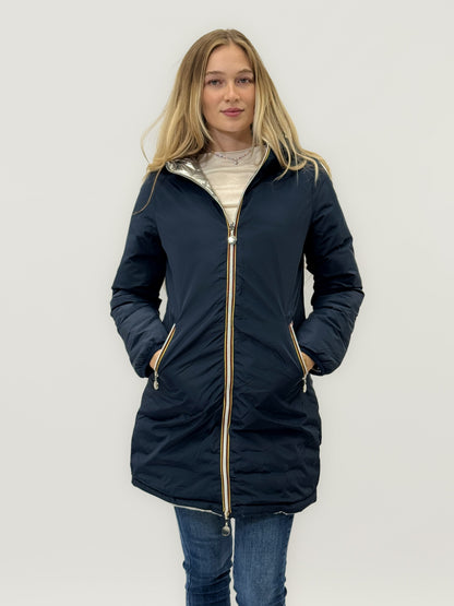 Juliette - Giacca lunga da donna reversibile elegante