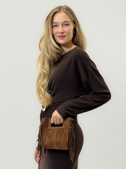 Desirée – Borsa Mini Con Dettaglio Frange E Stile Dinamico