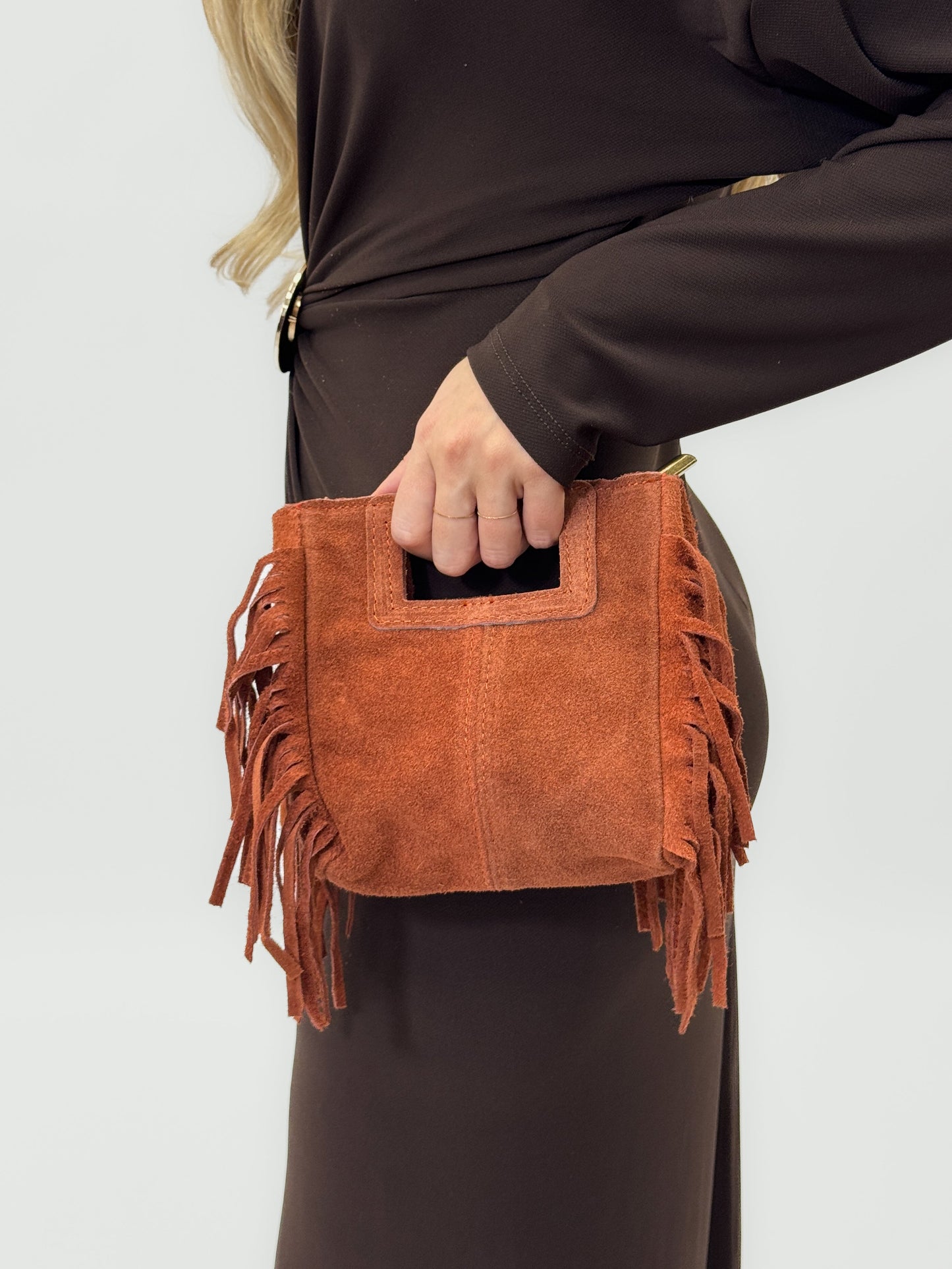 Desirée – Borsa Mini Con Dettaglio Frange E Stile Dinamico