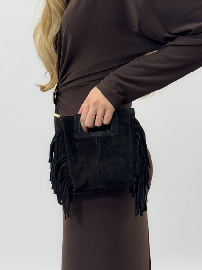 Desirée – Borsa Mini Con Dettaglio Frange E Stile Dinamico
